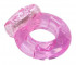 Толстое розовое эрекционное кольцо с вибратором