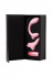 Розовый вибратор Le Stelle PERKS SERIES EX-3 с двумя сменными насадками