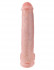 Телесный фаллоимитатор-гигант 15  Cock with Balls - 40,6 см.