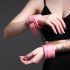 Стильные розовые наручники с мягкой подкладкой
