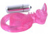 Розовая вибронасадка со стимулятором клитора  Язычок 