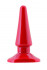 Красная анальная втулка Black&Red - 10 см.