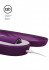 Фиолетовый классический вибромассажер Jewel - 19,5 см.