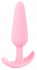 Розовая анальная втулка Mini Butt Plug - 8,4 см.