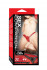 Красный страпон с вагинальной пробкой SEX COMPANION DUAL CLIMAX - 17 см.