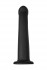 Черный анальный фаллоимитатор Serpens M - 17,5 см.