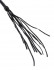 Чёрная кожаная плетка Cat-O-Nine Tails - 63,5 см.