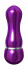 Фиолетовый алюминиевый вибратор PURPLE SMALL - 7,5 см.