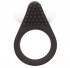 Чёрное эрекционное кольцо LIT-UP SILICONE STIMU RING 1 BLACK